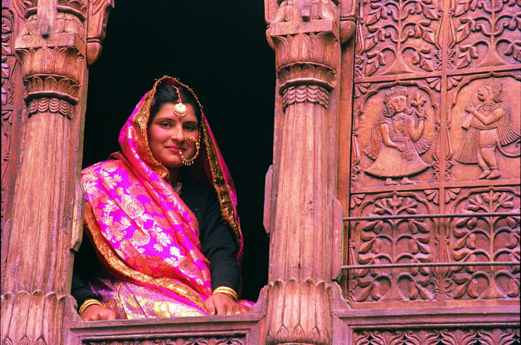 Frau aus Rajasthan