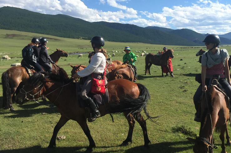Reiten durch die Mongolei