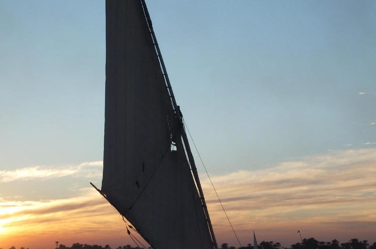 Segelboot am Nil