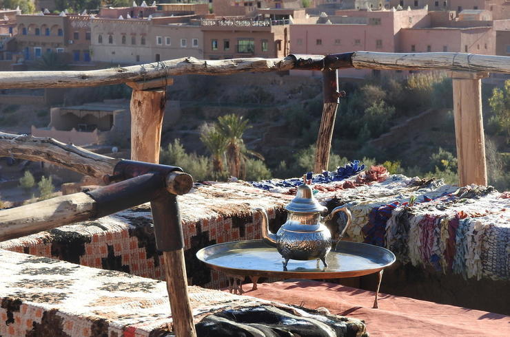 Teatime übder den Dächern Marokkos