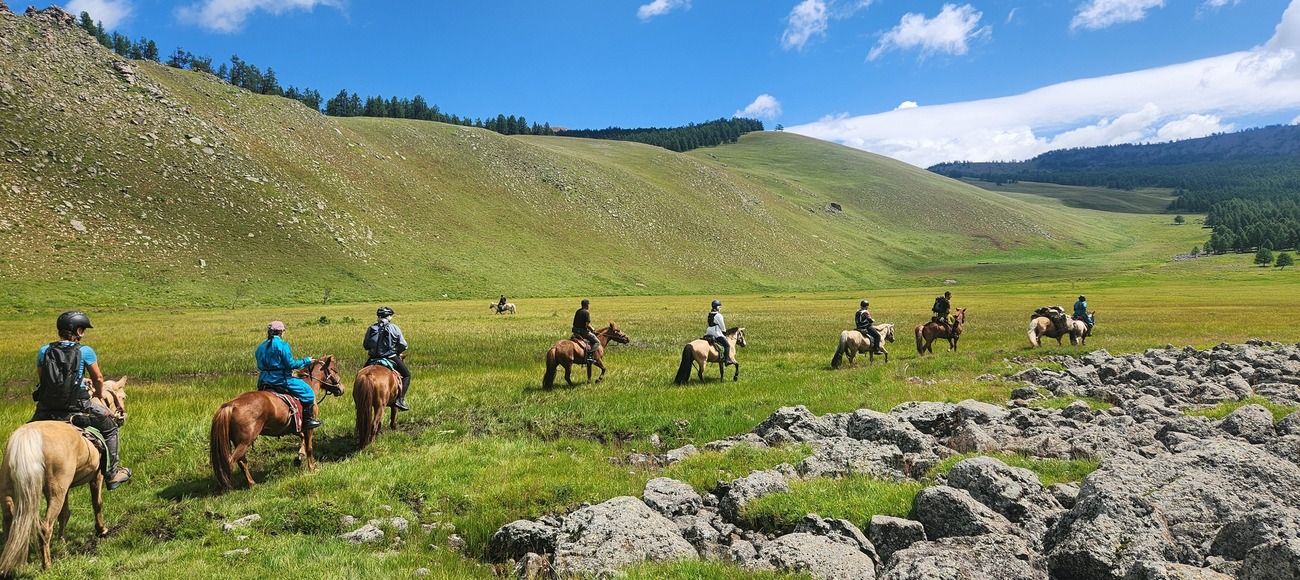 Aktiv unterwegs - Reitreise. Bild: Nyamtsetseg Naidanjav