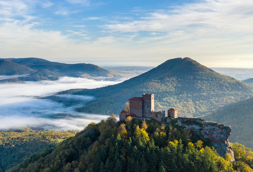 Burg Trifels; Bild: CC-BY-SA Pfalz Touristik, Dominik Ketz