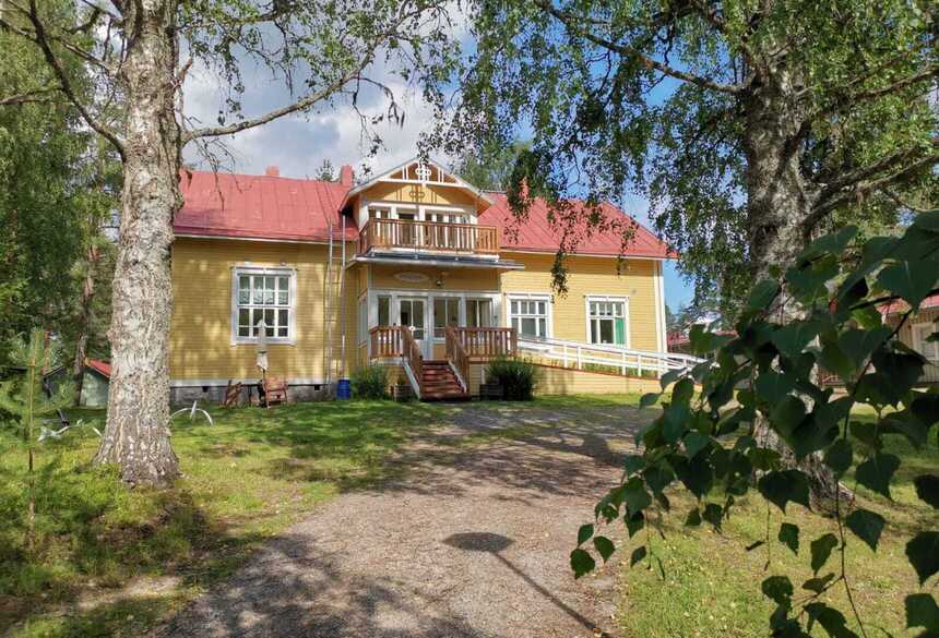 Blick auf das Gasthaus unserer Frauenreise in Finnland. Bild: Minna Murtonen