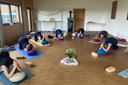 Yoga-Einheit; Bild: Katja Kügel 2022