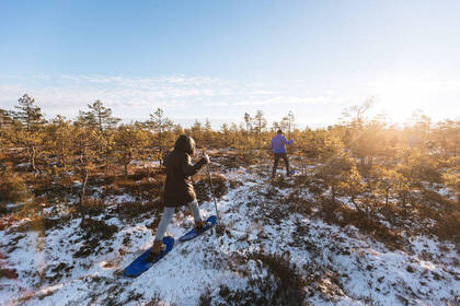 Schneeschuhwanderung im Moor, Bild: Visit Estonia Schneeschuhwanderung im Moor, Bild: Visit Estonia