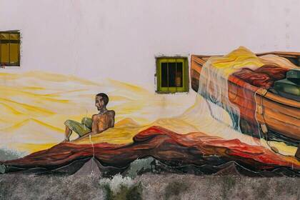 Street art in Palmeira Cabo Verde Street art in Palmeira Cabo Verde