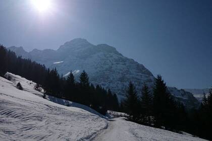 Winterwanderweg Kleinwalsertal; Bild: Katja Müncker 2026