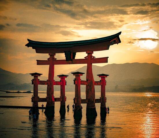 Miyajima Itsukushima Schrein, Bild: Japanistas Miyajima Itsukushima Schrein, Bild: Japanistas