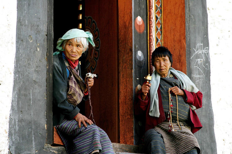 Frauen in Bhutan