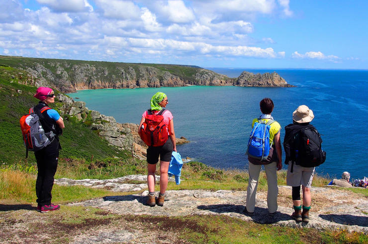 Cornwall Küste Wandern Frauen Reise